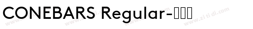 CONEBARS Regular字体转换